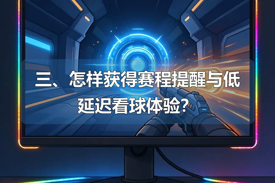 三、怎样获得赛程提醒与低延迟看球体验?